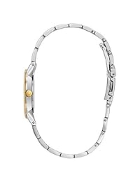 Bulova 98P115 - Reloj de pulsera para mujer con piedras brillantes, color plateado
