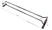 16 Inches Long Single Chrome Under Cabinet Wine Glass Stemware Rack Holder.
