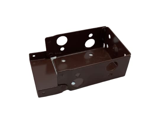 Pair of Rectangular Box Brackets for 50mm/2" Venetian/Wood Blind(VN1013) (Dark Brown)