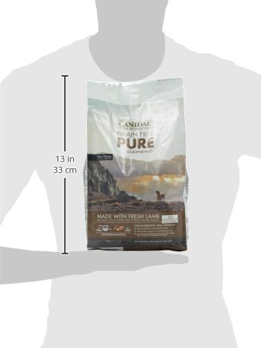 CANIDAE Grain Free PURE Elements Dog Dry Formula with Fresh Lamb, 4 lbs