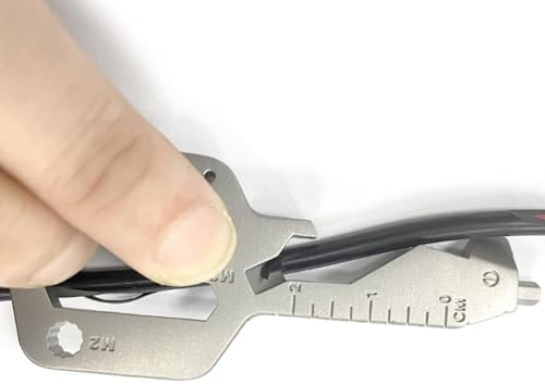 Schlüsselanhänger Multitool, 24-in-1 Wunderkey, Hochwertiger Edelstahl, Tragbares Werkzeug für Outdoor, Camping, Radfahren, Bergsteigen – Kompakt & Vielseitig