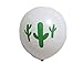 20pcs Latex Balloons Cactus Printed Party Balloons for Summer Theme Festival Party Supply
