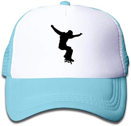 Skateboard Skater On Kids Trucker Hat, Youth Toddler Mesh Hats Baseball Cap