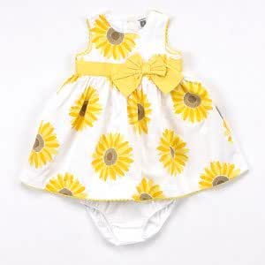 sunflower dresses for little girls
