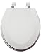 Dream Bath Wooden Toilet Seat with Bevel Edge, White