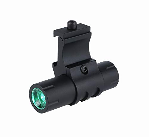 Monstrum 100 Lumens Green Light LED Ultra-Compact Flashlight with Offset Rail Mount and Detachable Remote Pressure Switch