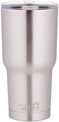 30oz Double Walled Vacuum Insulated Stainless Steel Travel Tumbler Mug - Keeps Drinks Smoothies Shakes Beer Soups Coffee Hot or Cold - Reuseable and Unbreakable (1, 8x4x4)