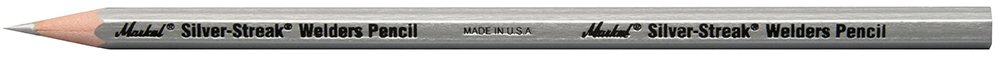 Markal 96101 Silver-Streak Welder Pencil Pencil, Silver (Pack of 12)