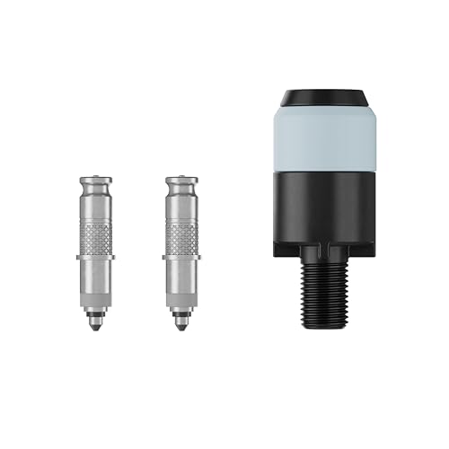 Schwalbe Clik Valve Conversion Set – Bicycle Valve Innovation for Inflating Tyres – Retrofit Kit for Dunlop/DV Valves with Pump Head Adapter