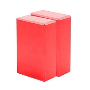 555 SFHHJSA Set of 2 Yoga Blocks, High Density Lightweight EVA Foam Yoga Brick Pilates Exercise Gym Support Pad Stability Blocks Improve Stability Balance for Yoga Pilates Meditation, 9 x 6x 3 inch