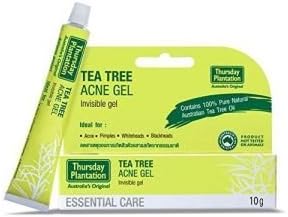 Tea Tree Medicated Gel 10 G. Acne Deeply Penetrating to Dissolve Blackheads and Whiteheads [Free Handmade Envelopes Gift]