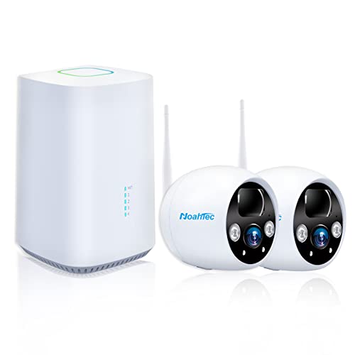 NoahTec Home Security Cameras Wireless Outdoor, 2K 2Cam Kits Wireless