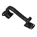 A29 Black Door Handle Pull, Heavy Duty Long Kitchen Cabinet Handles, Antique Cabinet Pulls, Cabinet Door Handles, Closet Door Handle, Decorative Gate Handles, Cast Iron Finish, Set of 1