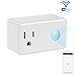 Broadlink Smart Plug with Night Light, Wi-Fi Mini Outlet, No Hub Required, Remote Control Your Devices from Anywhere, White (SP3-US), Works with Alexa
