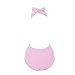 Brazilian High Waist Bikini Sexy Triangle Push Up One Piece Swimsuits In Women