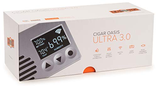 Cigar Oasis Ultra 3.0 Electronic Humidifier for 50-100 Cigar Count Desktop Humidors - Slim Sleek Profile with lid Mount Option - The Original Set it and Forget it humidification Solution - Thumbnail 7