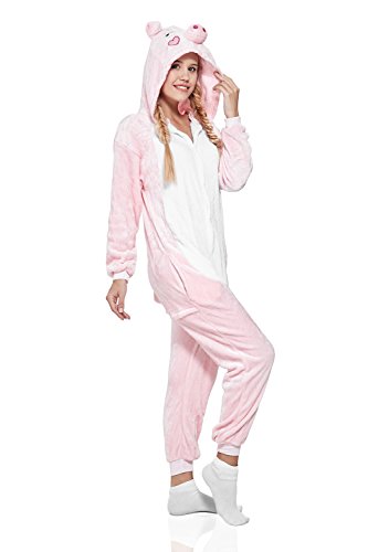 Adult Piglet Kigurumi Animal Onesie Pajamas Plush One Piece Cosplay Costume