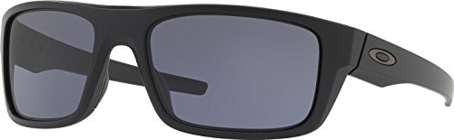 Oakley Men's Drop Point Rectangular Sunglasses, Matte Black, 60 mm