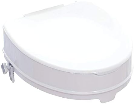 Identités 15cm Raised Toilet Seat with Lid, White - Image 3