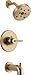 Delta Faucet Trinsic 14 Series Single-Function Tub and Shower Trim Kit with Single-Spray H2Okinetic Shower Head, Champagne Bronze T14459-CZ (Valve Not Included) primary