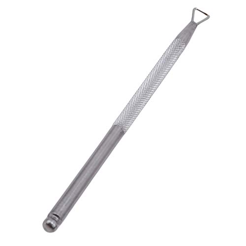 Dolland Nail Art UV Gel Remover Triangle Cuticle Pusher Stainless Steel Peeler Scraper Rod Manicure Tool