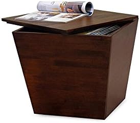 Stylish New Meza Storage Cube Home Furniture Antique Walnut