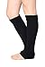 Isadora Paccini Women's Ribbed Knit Leg Warmers (Black)