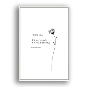 Framed Canvas Wall Art for Living Room, Bedroom Simple Words Canvas Prints for Modern Home Decoration Ready to Hang - 16"x24" inches