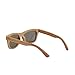 Ynport Mens/Womens Polarized Full Charcoal Bamboo Frame Classic Wooden Coated Sunglasses, vintage Eyewear, Floating Wayfarer