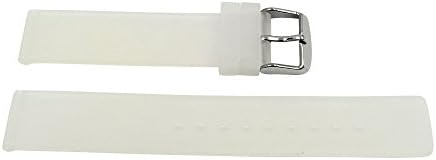 20mm Silicone Rubber Smooth Watch Bands - Choose Colors (Clear)