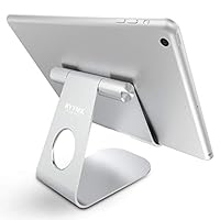 Tablet Stand - RYYMX Adjustable Tablet Holder Desktop Compatible with iPad Pro 9.7, 10.5, iPad Mini Air 4 3 2 1, E-Reader, Nexus, Kindle, Nintendo Switch, Fire Tablet (4-13 Inch), iPhone 11 Pro Max