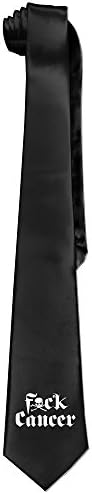 Ggift Fuck Cancer Men's Fashion Business Solid Necktie Ties