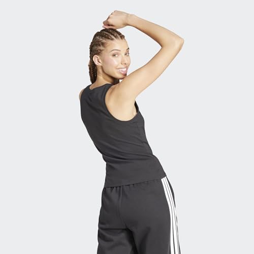 adidas Women's Essentials Linear Slim Cotton Tank Top