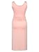 Women's Sleeveless Side Ruched Bodycon Knee Length Maternity Dress Casual Short Midi Pregnancy Tank Dress