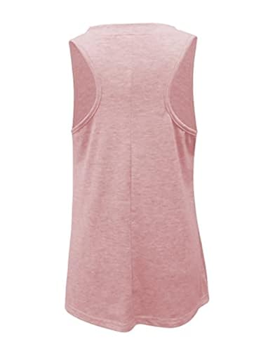 Uincloset Women's Sleeveless V-Neck Tank Top - Loose Casual Summer Basic
