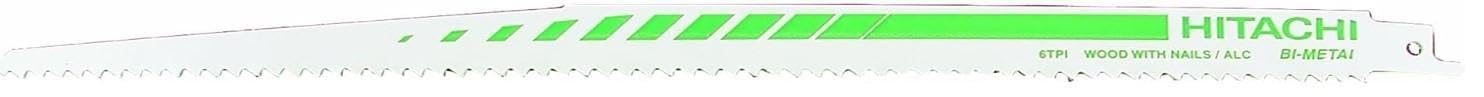 Hikoki 752027 Reciprocating Saw Blade BIM HCS Steel Bi-Metal Blade 300mm 6tpi RD70B - Pack of 5