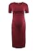 Liu & Qu Women's Maternity Bodycon Ruched Side Dress Casual Short & 3/4 Sleeve Dress for Daily Wearing Or Baby Shower