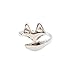 Hot Fashion Jewelry Cute Fox Ring - Silver Fox Rings Unique Rings Adjustable Rings Animal Rings