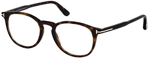 Amazon.com: Tom Ford Oval Eyeglasses TF5401 020 Transparent Gray