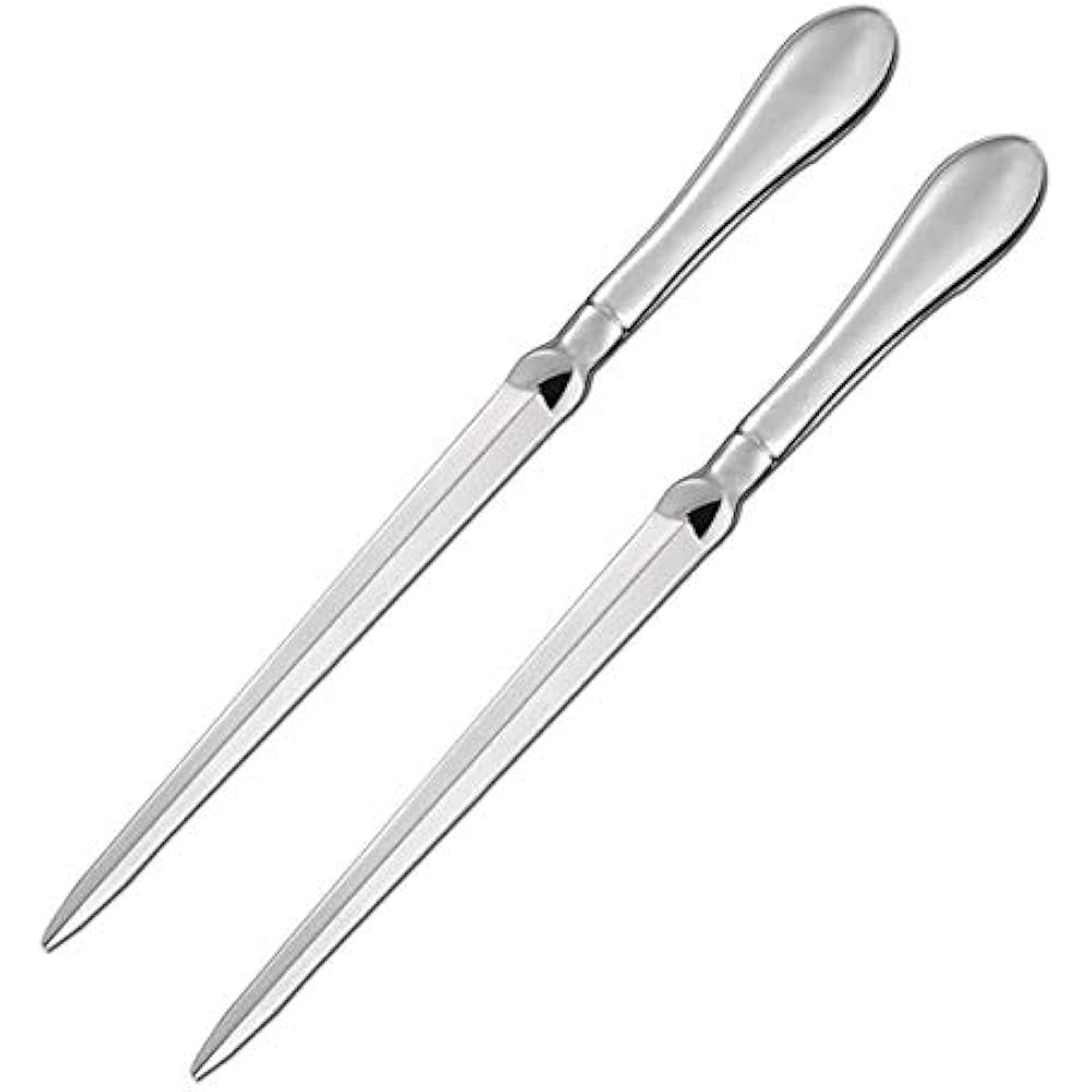 2 Pack Letter Opener Metal Envelope Knife, Paul Revere Paper Cutting