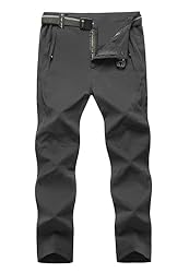 TBMPOY Men's Lightweight Hiking Pants with Belt 5