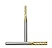 SHINA 10 Titanium Coat Carbide 0.6mm-1.5mm End Mill Engraving Bits CNC Rotary Burrs Set (ST0.6-1.5mm-10Ti)