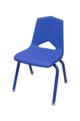 18” Blue Colorful Color Coordinated Profile Stacking Chair