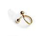 HuntGold 2 X Stylish Multifunction Unisex S Nose Lip Eyebrow Ring Earring Nose Stud(Gold)