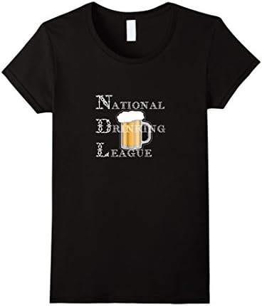 Womens National Drinking League Funny Novelty T-shirt for Drinkers XL Black