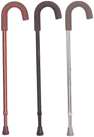 Cane Adjustable Round Handle Silver with Foam Comfort Grip by MOBILITY ELECTRONICS