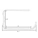 MARMOLUX ACC Toilet Paper Roll Holder One-piece Metal Black Non-Corrosive Wall Fixture from the Hawaii Collection of Bathroom Accessories