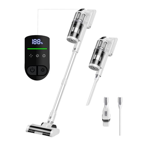 Cordless Vacuum Cleaner - Vacuum Cleaners for Home, 45KPA 550W Stick Handheld P…