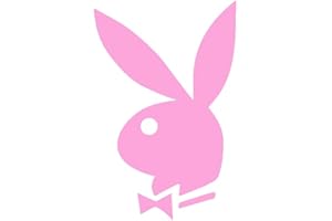 ORSALES Bunny Vinyl Decal Car Wall Window Sticker Choose Size Color (4, Pink)