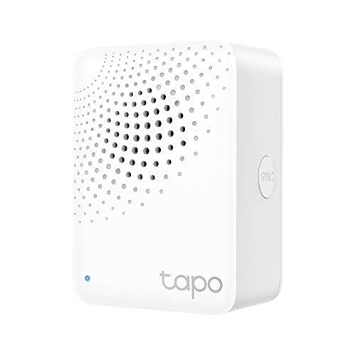Tapo Smart Hub with Built-in Chime, REQUIRES 2.4GHz Wi-Fi, Reliable Long-Range Connections with Tapo Sensors, Sub-1G Low-Power Wireless protocol, Connect up to 64 smart devices (H100)